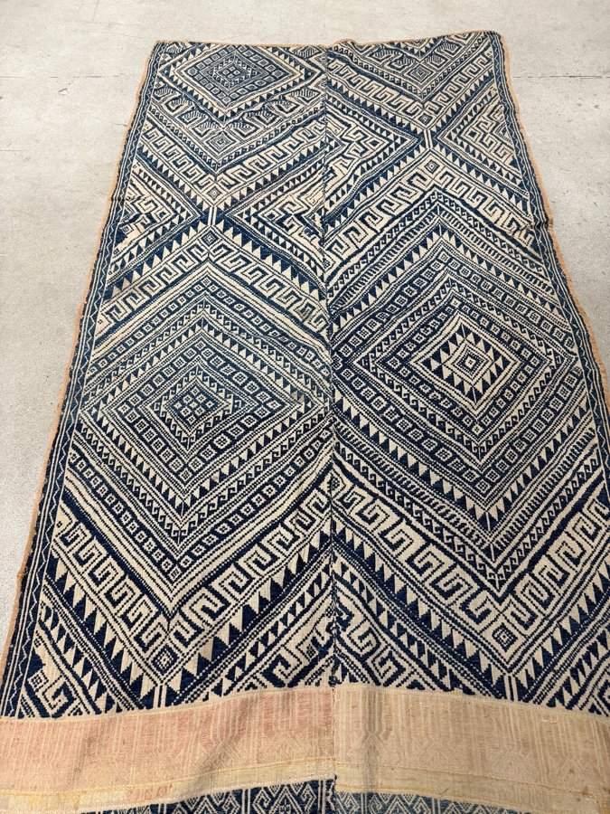 Vintage Handwoven Laotian Textile 32 X 71 [Photo 3]