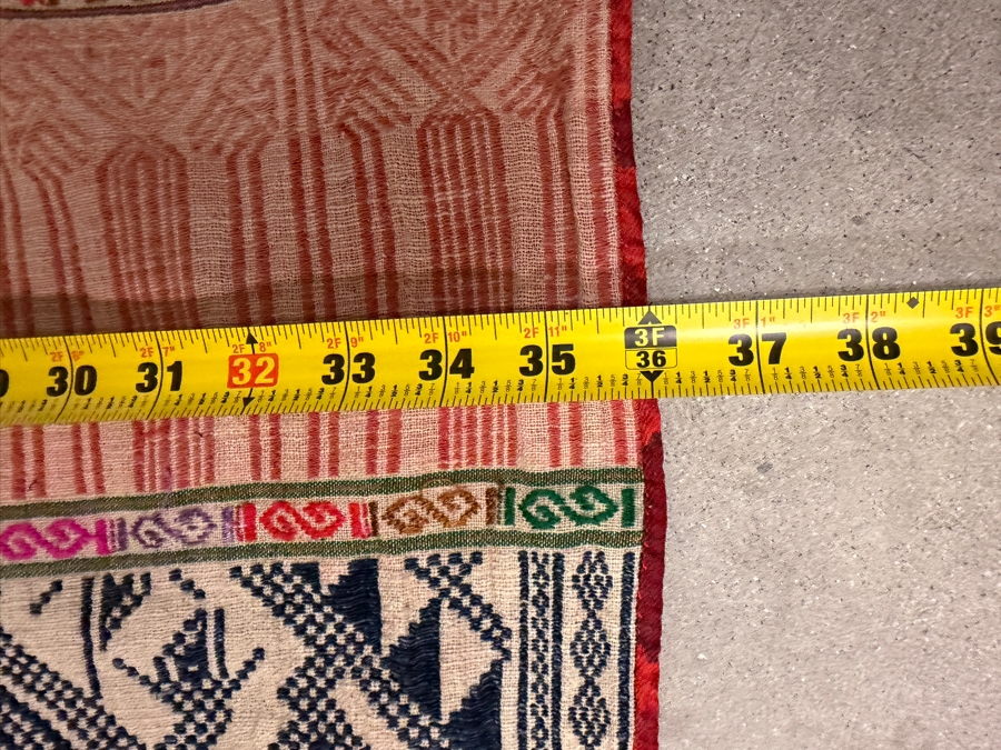 Vintage Handwoven Laotian Textile 36 X 74 [Photo 4]