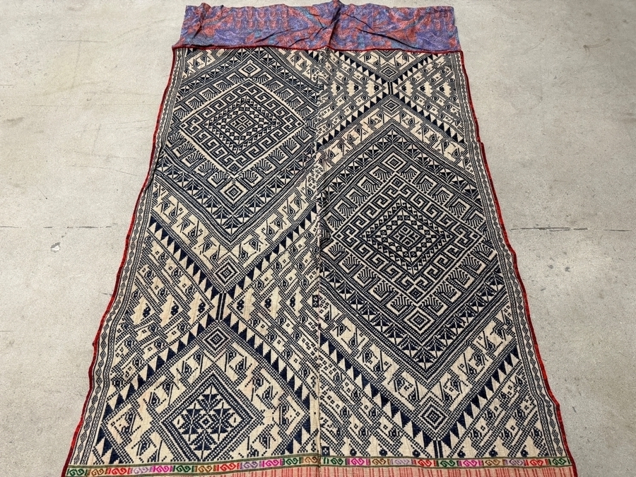 Vintage Handwoven Laotian Textile 36 X 74 [Photo 3]