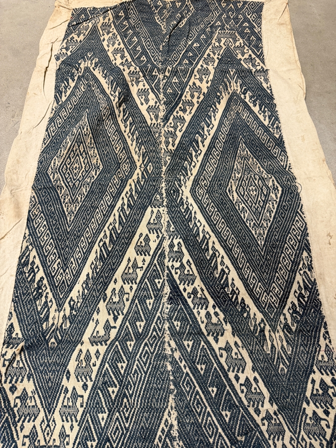 Vintage Handwoven Laotian Textile 36 X 67 [Photo 3]