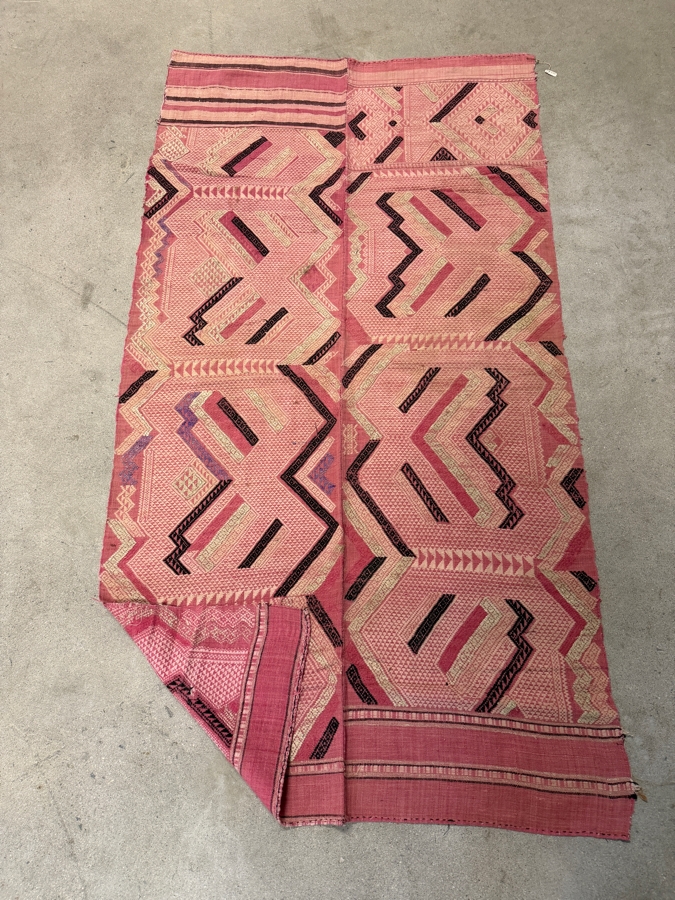 Vintage Handmade Laotian Pha Khit Textile 27 X 49 [Photo 5]