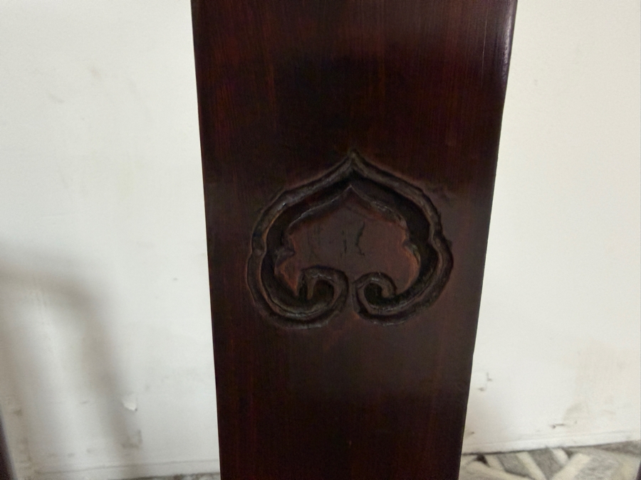 UPDATED - Pair of Antique Chinese Wedding Chairs Meant for New Couple To Honor Their Elderly Parents by Serving them Hot Tea as a Ritual of Respect 13W X 11D X 24H [Photo 21]