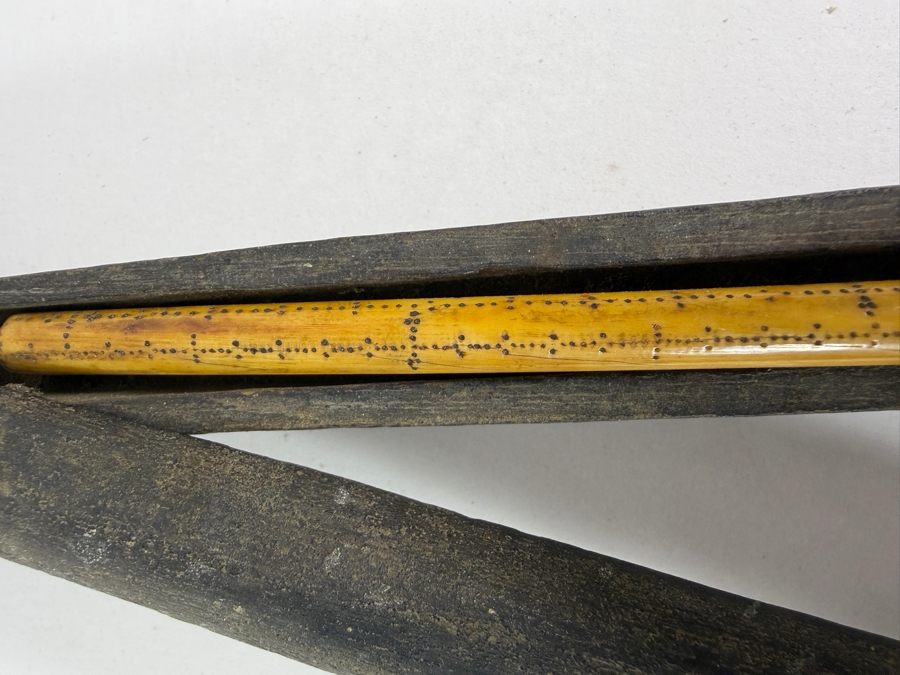 Antique Chinese Handheld Opium Scale Dotchin Scale with Case 14L [Photo 7]