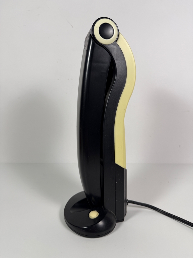 Vintage 1980s Postmodern Pop Art H T Huang For Huangslite Black And Cream Plastic Articulating Toucan Desk Lamp 13.5'H [Photo 2]