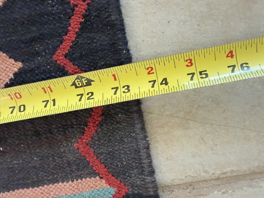 Large Vintage Turkish Kilim Area Rug 73' X 110' [Photo 10]