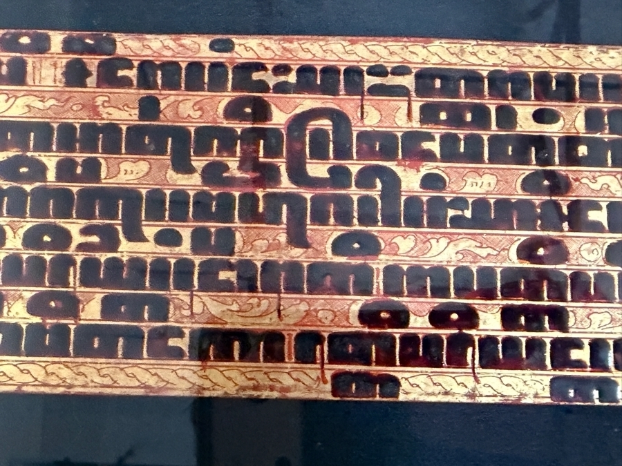 Antique Pair of Burmese Bible Scriptures Panels and Covers Shadowbox Framed 36' X 51' Each [Photo 17]