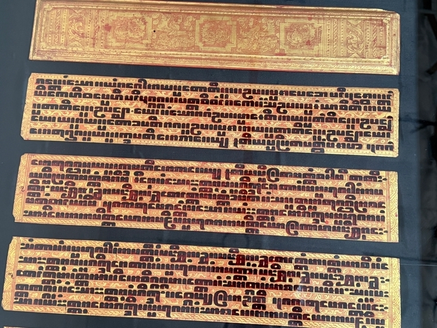 Antique Pair of Burmese Bible Scriptures Panels and Covers Shadowbox Framed 36' X 51' Each [Photo 16]