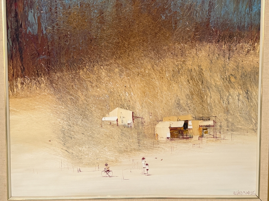 Richard Bogusz (B. 1947, Australian) Original Oil Painting on Board 36 X 30 Framed 43.5 X 37.5 [Photo 4]