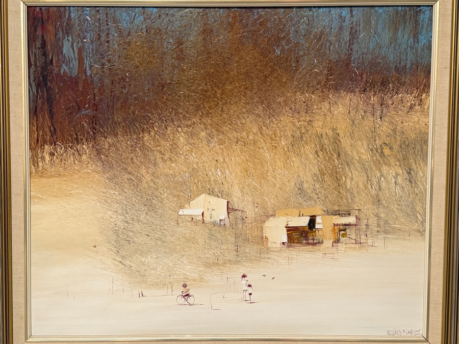 Richard Bogusz (B. 1947, Australian) Original Oil Painting on Board 36 X 30 Framed 43.5 X 37.5 [Photo 3]