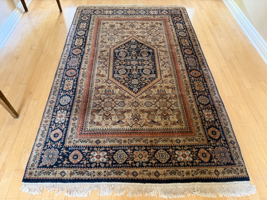 Pande Cameron of New York Genuine Nizam Hand Woven Wool Area Rug from India 47' X 75' [Photo 2]