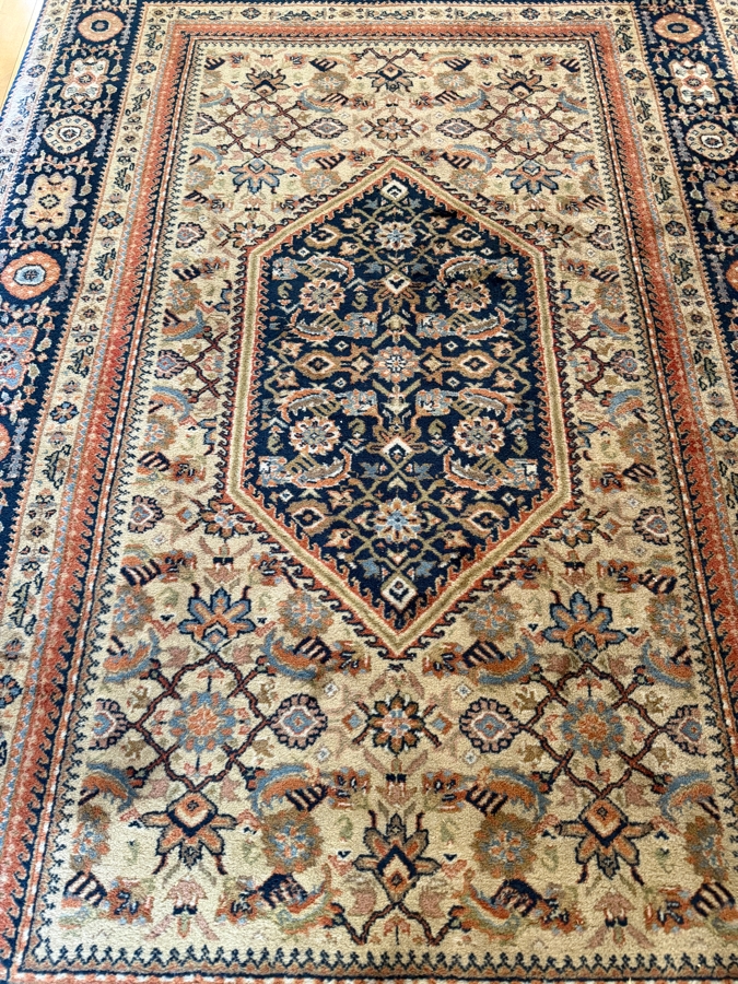 Pande Cameron of New York Genuine Nizam Hand Woven Wool Area Rug from India 47' X 75' [Photo 4]