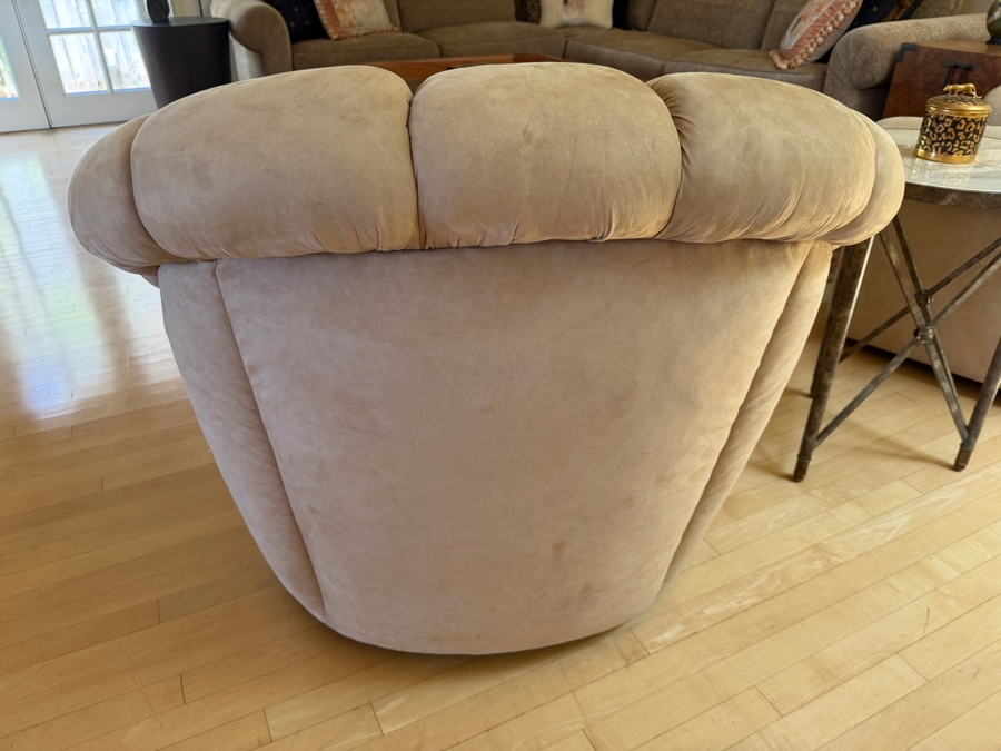 Pair of Vintage Barrel Swivel Lounge Chairs 37W X 36D X 32H (Retailed $6,000 for Pair) [Photo 7]