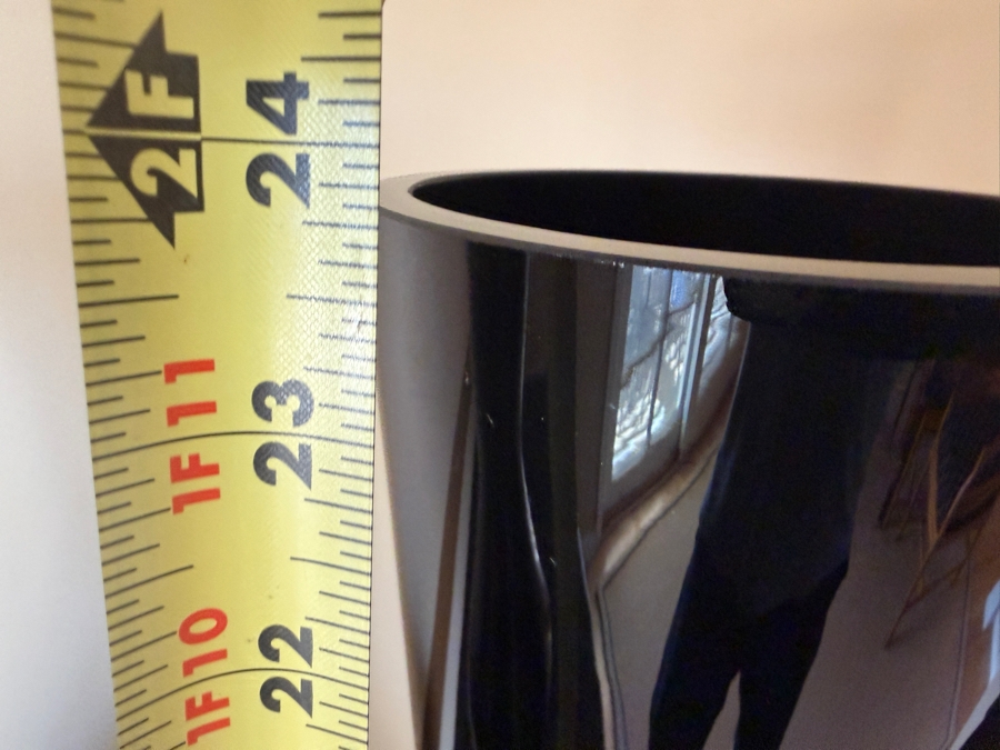 Pair Of Crate & Barrel Midnight Glass Vases 24'H [Photo 4]