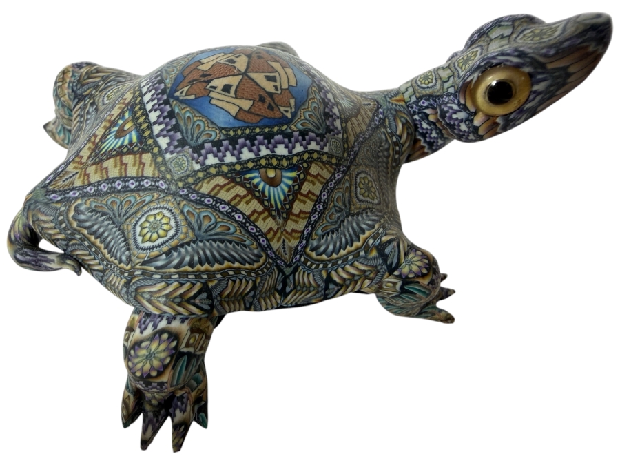 Jon Stuart Anderson Hopi House Turtle Sculpture 2.25'L