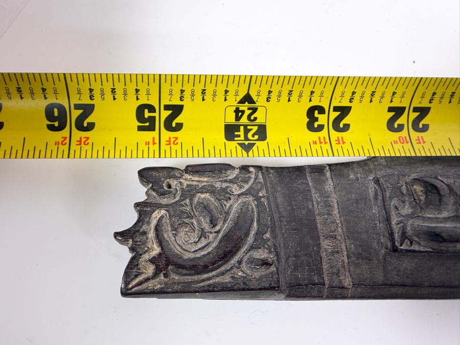 Just Added - Stunning Antique Indonesian Iban Dayak Mandau Sword With Carved Sheath from Borneo - See Photos for Details 25'L [Photo 22]