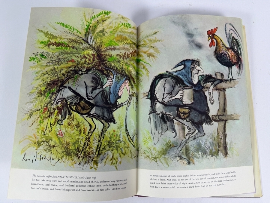 First Edition Hardcover Book Take One Toad A Book Of Ancient Remedies By Ronald Searle [Photo 6]