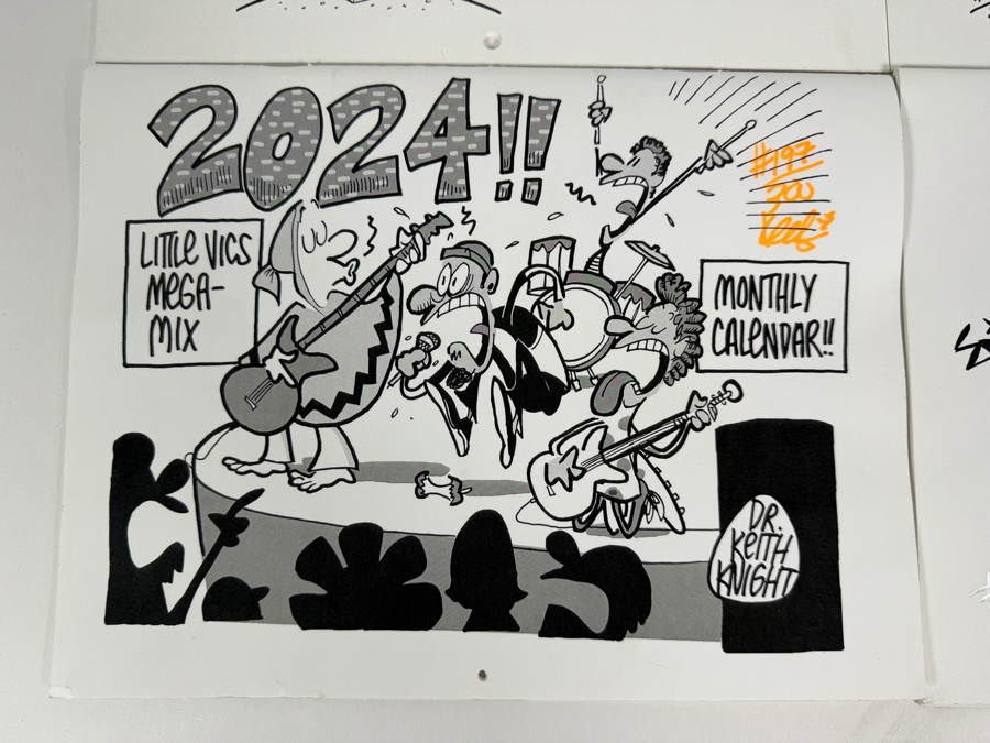 Lot Of Five Keith Knight Signed Limited-Edition Little Vics Mega-Mix Monthly Calendars [Photo 8]