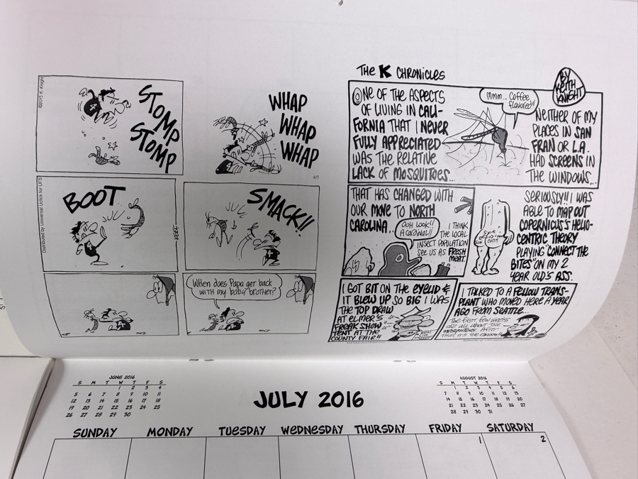 Lot Of Five Keith Knight Signed Limited-Edition Little Vics Mega-Mix Monthly Calendars [Photo 13]