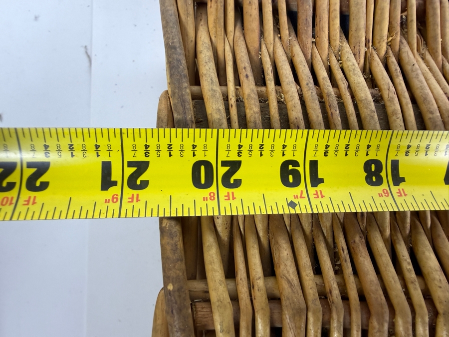 Vintage 1950s Brexton Wicker Picnic Hamper Suite With Lily Of The Valley Pattern Porcelain 21' X 14' X 7' [Photo 10]