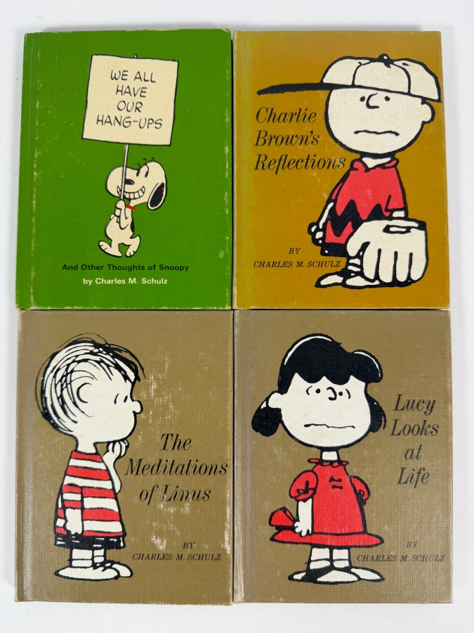 Lot Of Four Vintage 1960s Hallmark Peanuts Philosophers Mini Hardcover Books By Charles M Schulz [Photo 2]