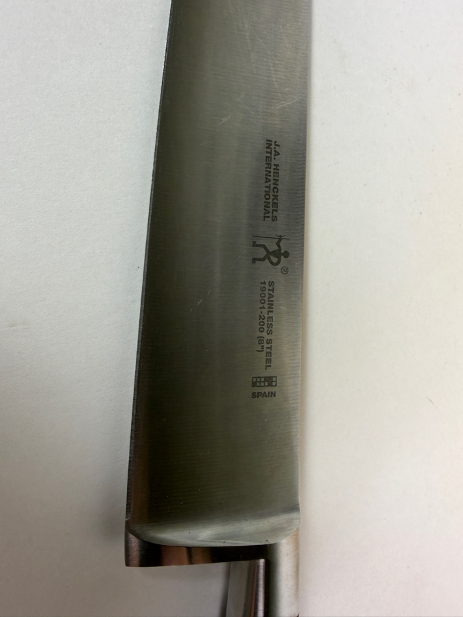 Large Assorted Kitchen Cutlery Group In Henckels Block Including Henckels And Farberware Knives [Photo 6]