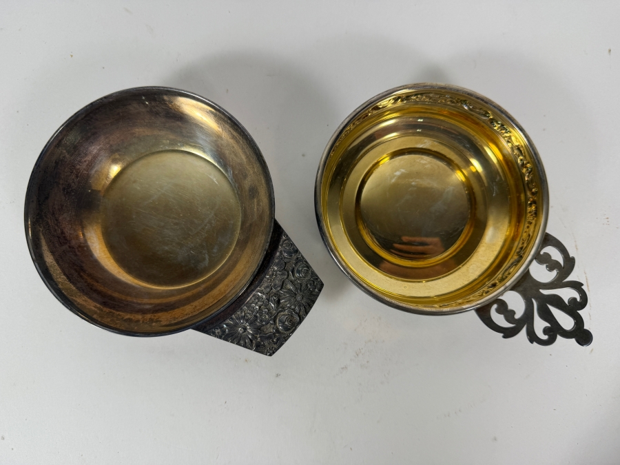 Pair of Vintage Gorham and Towle Silverplate Tastevins [Photo 2]