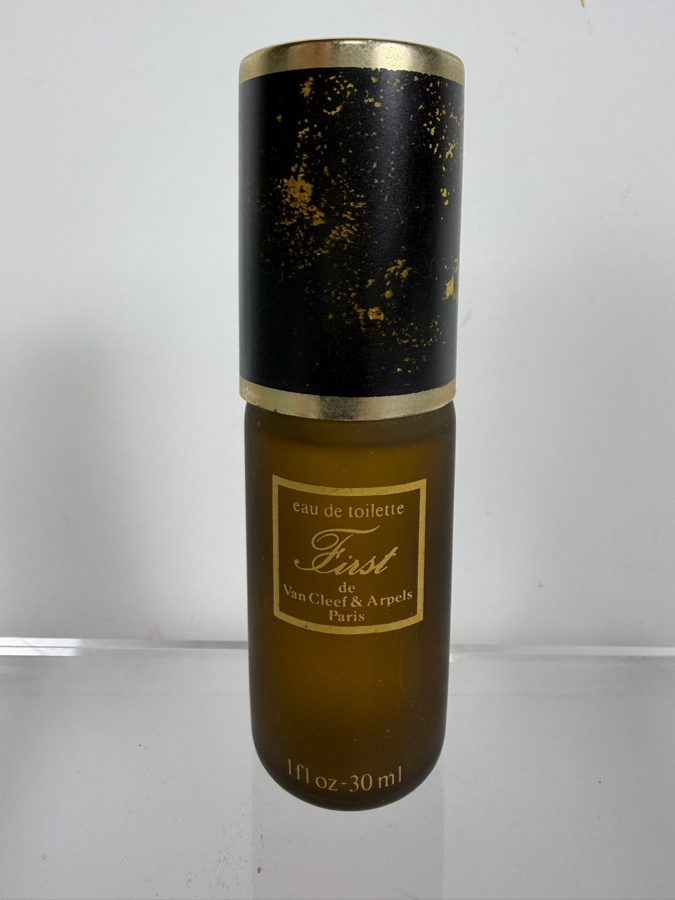 Vintage First De Van Cleef And Arpels Paris Eau De Toilette 30ml Frosted Glass Spray Bottle  [Photo 2]
