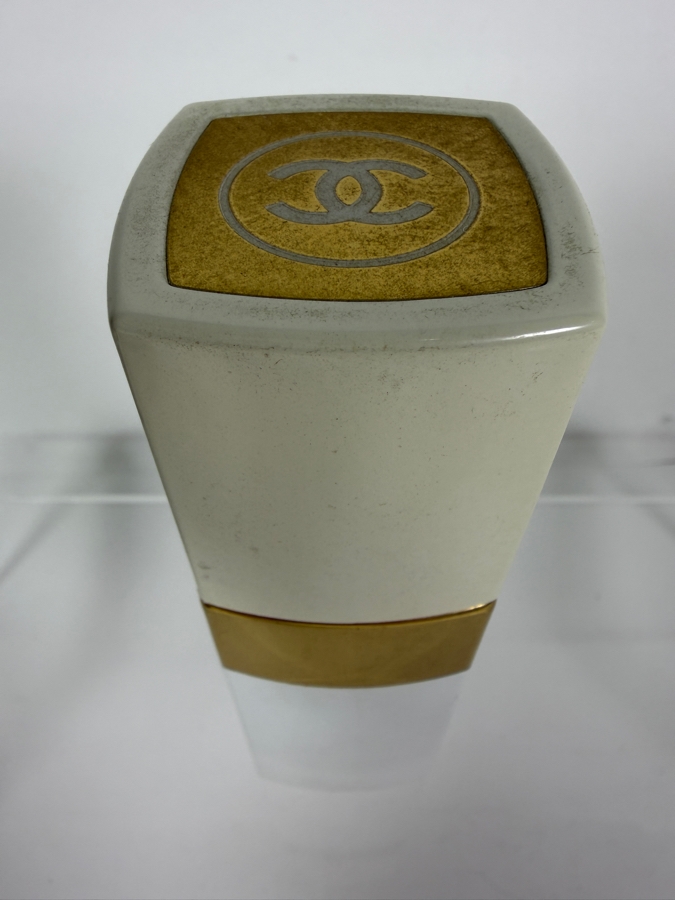 Vintage Chanel White And Gold Refillable Purse Spray 50ml Atomizer Case [Photo 2]