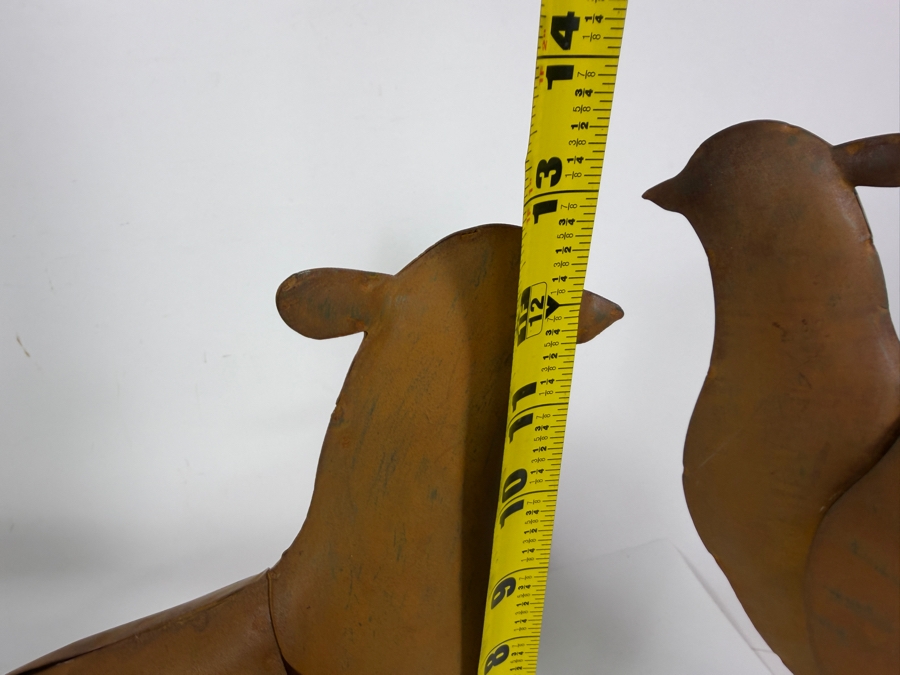 Trio Of Metal Long Tailed Pheasant Garden Statues 20' X 13' [Photo 5]