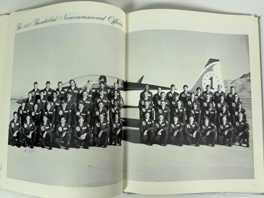 Autographed 1977 United States Air Force Thunderbirds 25th Year Commemorative Yearbook Signed By Commander Dan Cherry And All of the Thunderbird Pilots [Photo 14]