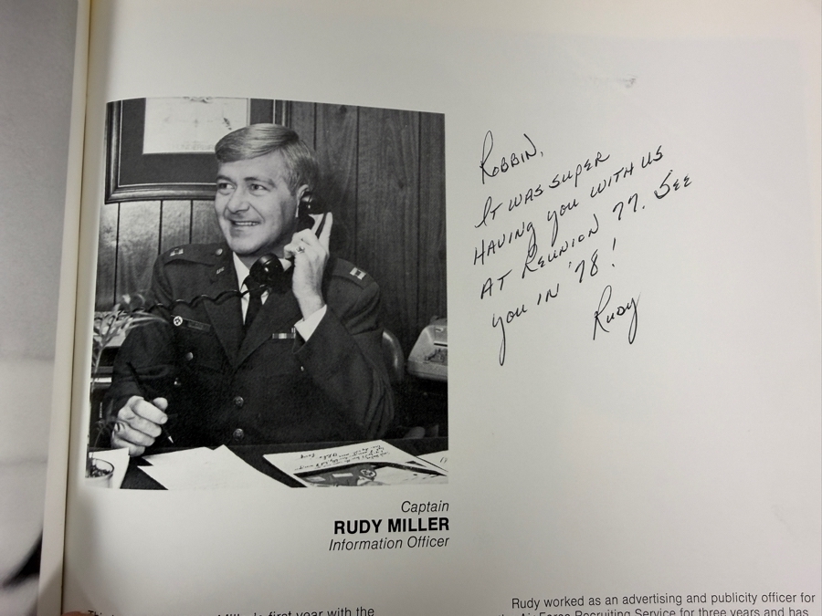 Autographed 1977 United States Air Force Thunderbirds 25th Year Commemorative Yearbook Signed By Commander Dan Cherry And All of the Thunderbird Pilots [Photo 12]