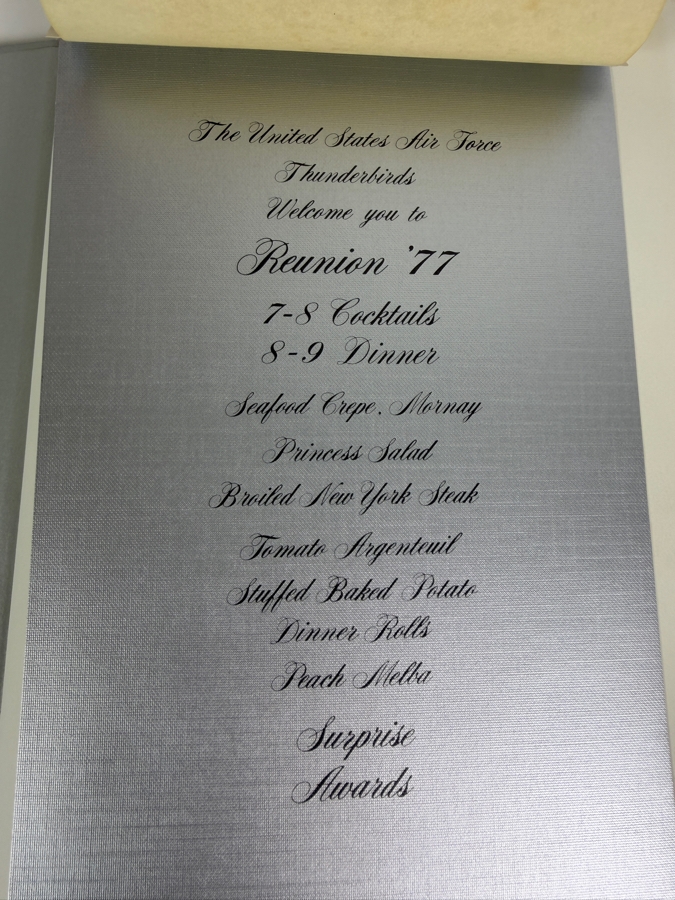 Autographed 1977 United States Air Force Thunderbirds 25th Year Commemorative Yearbook Signed By Commander Dan Cherry And All of the Thunderbird Pilots [Photo 3]
