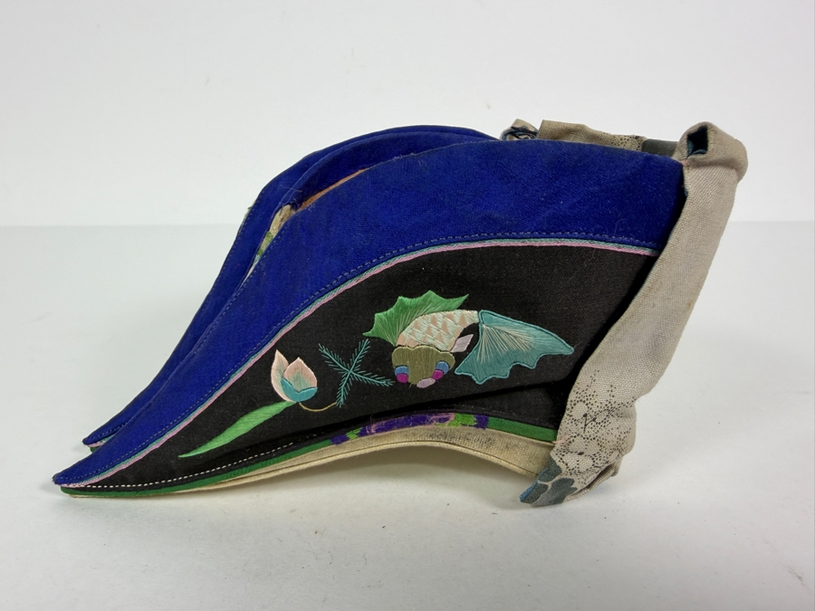 Just Added - Antique Chinese Qing Dynasty Lotus Shoes for Bound Feet 6'L [Photo 7]