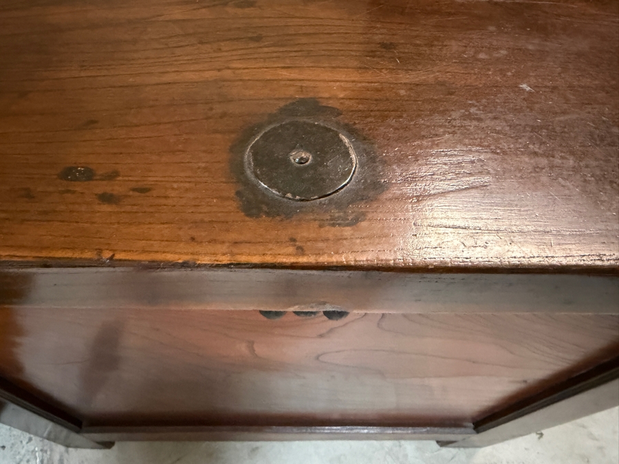 Just Added - Antique 19th Century Korean Elmwood Panel Rice Grain Storage Chest, Dwiju Originally In Bonhams Auction But Pulled By Our Client (O'Brien Collection of Asian Art) - Click To See Bonham Listing in Details Page - 44 X 28 X 40 Estimate $3k-$5k [Photo 6]