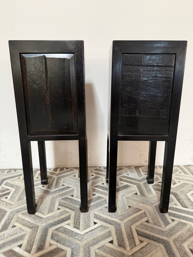 Just Added - Pair of Antique Chinese Stands Pedestal Tables 11.75W X 11.75D X 32H [Photo 10]
