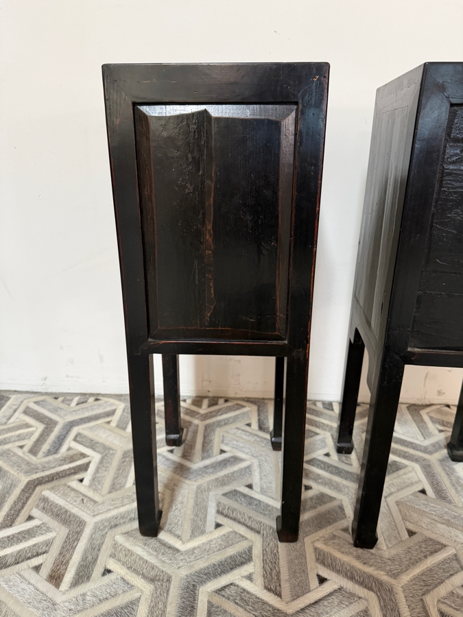 Just Added - Pair of Antique Chinese Stands Pedestal Tables 11.75W X 11.75D X 32H [Photo 11]