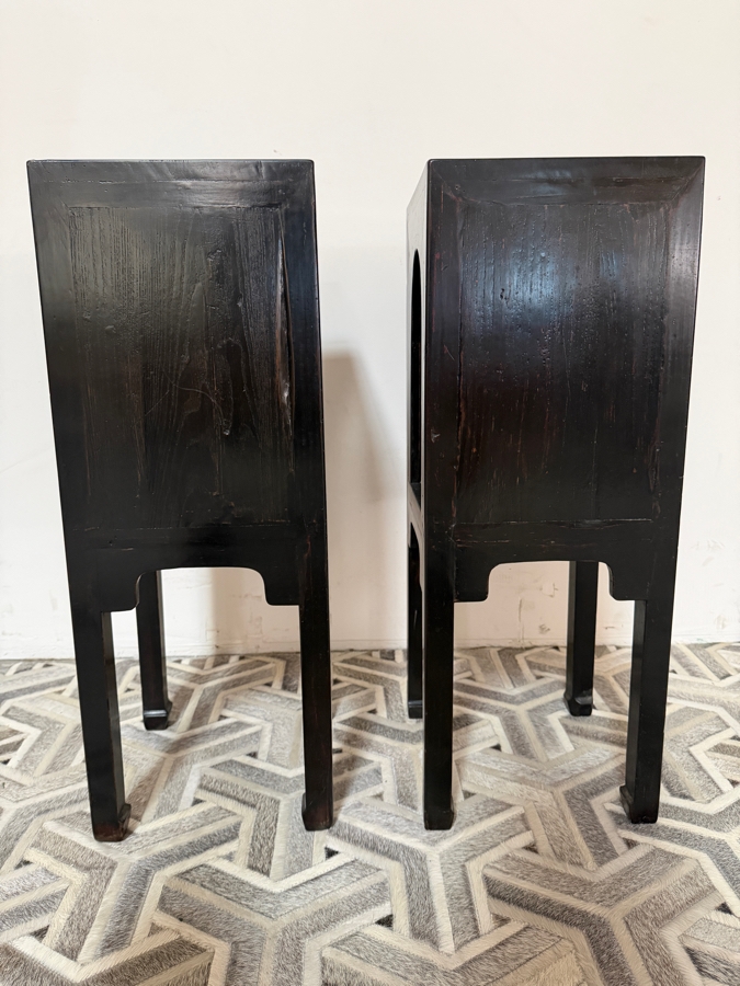 Just Added - Pair of Antique Chinese Stands Pedestal Tables 11.75W X 11.75D X 32H [Photo 9]