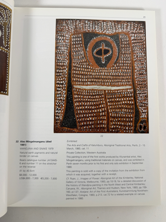 Just Added - Sotheby's Aboriginal Art Auction Catalog [Photo 2]