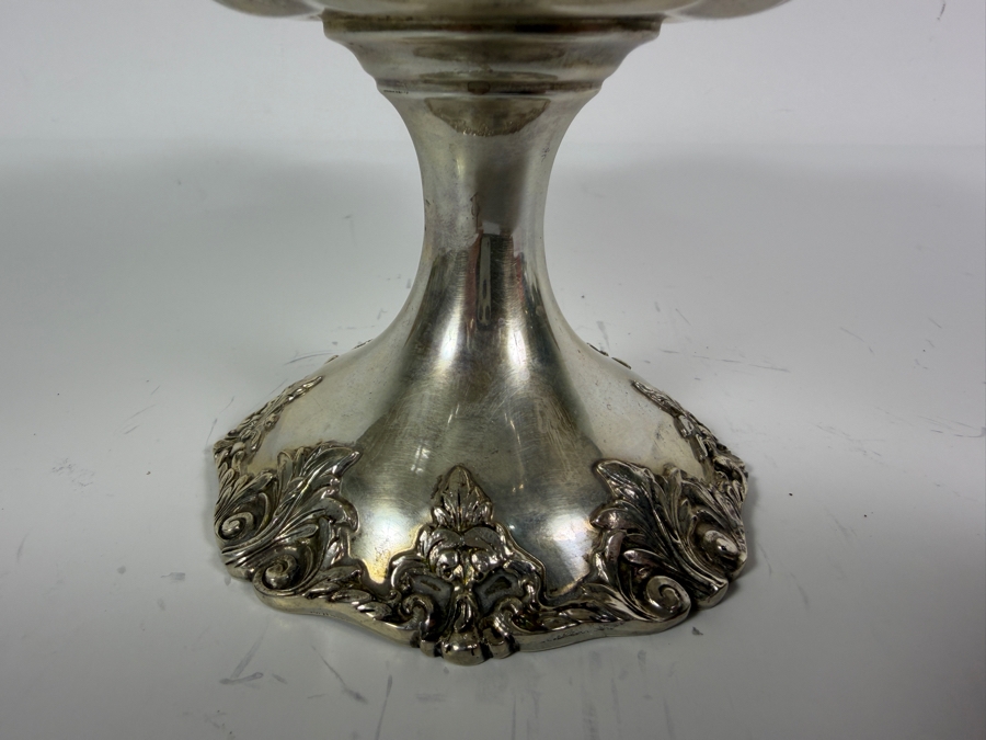 Reed And Barton Francis I Pattern Solid Sterling Silver Footed Compote Bowl 8' X 5' 427g (Silver Melt Value $825) [Photo 9]
