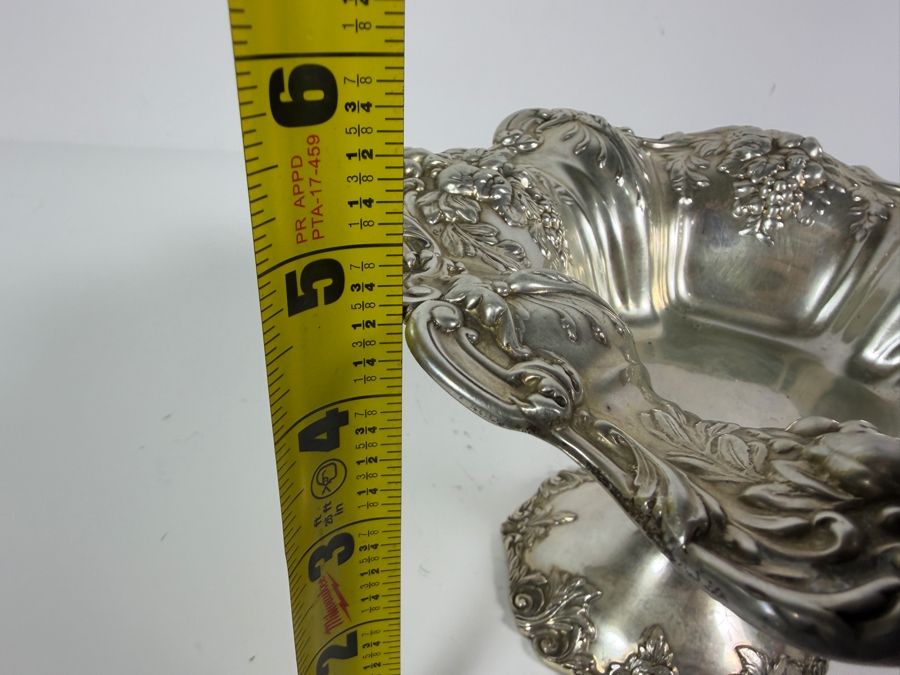 Reed And Barton Francis I Pattern Solid Sterling Silver Footed Compote Bowl 8' X 5' 427g (Silver Melt Value $825) [Photo 14]