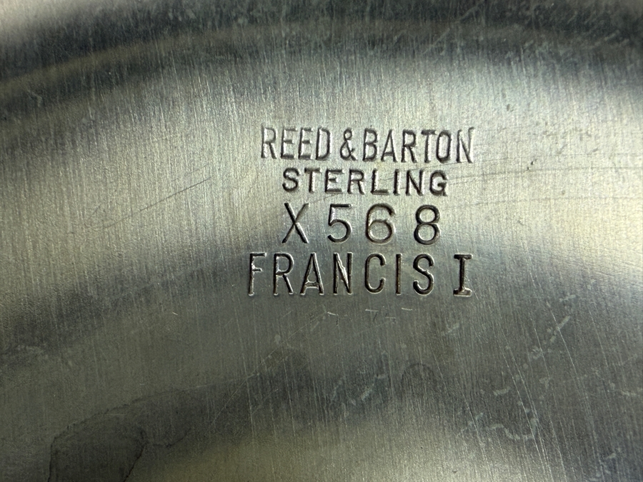 Reed And Barton Francis I Pattern Solid Sterling Silver Footed Compote Bowl 8' X 5' 427g (Silver Melt Value $825) [Photo 11]