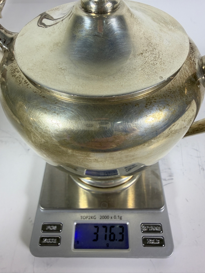 Vintage Sterling Silver Reed & Barton 5-Piece Tea and Coffee Service Set 2,366g (Silver Melt Value $4,574) [Photo 17]