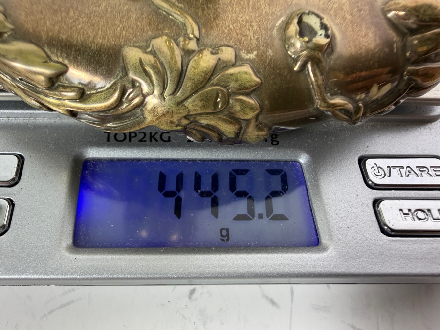 Stunning Pair of Sterling Silver Art Nouveau Alvin Candlesticks 11'H 843.3g (Silver Melt Value $1,630) [Photo 19]