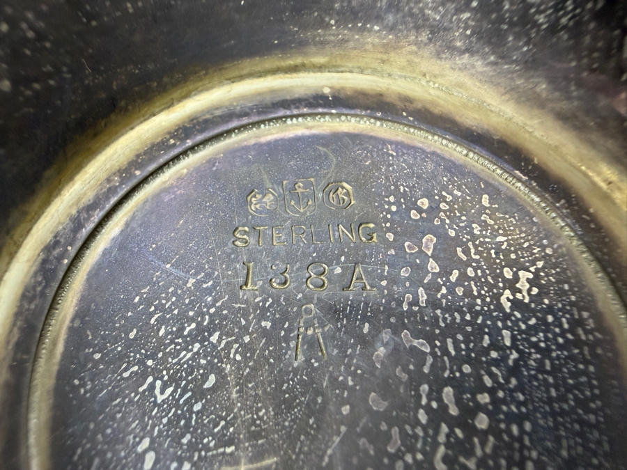 Antique English Pierced Sterling Silver Footed Basket with English Silver Hallmarks 7'W X 5'H 223.4g (Silver Melt Value $432) [Photo 7]