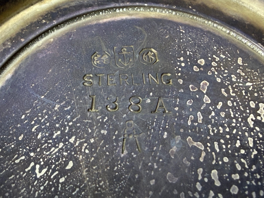 Antique English Pierced Sterling Silver Footed Basket with English Silver Hallmarks 7'W X 5'H 223.4g (Silver Melt Value $432) [Photo 9]