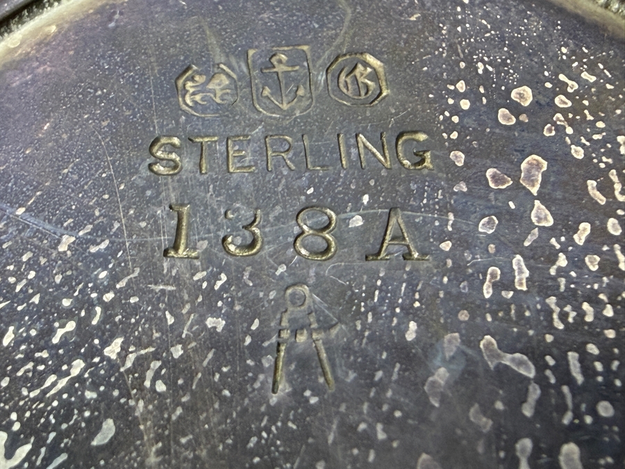 Antique English Pierced Sterling Silver Footed Basket with English Silver Hallmarks 7'W X 5'H 223.4g (Silver Melt Value $432) [Photo 8]