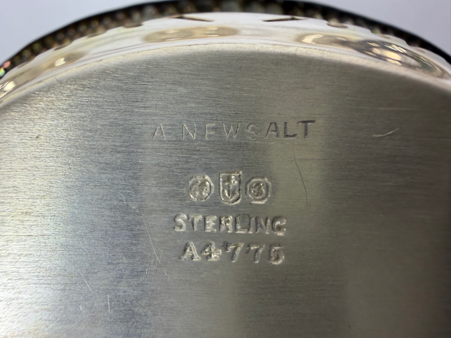(6) Antique Sterling Silver Adolph Newsalt (A. Newsalt) English Hallmarked Pierced Nut Dishes 3.25W X 2.25D X 1.25H 121.3g (Silver Melt Value $235) [Photo 7]