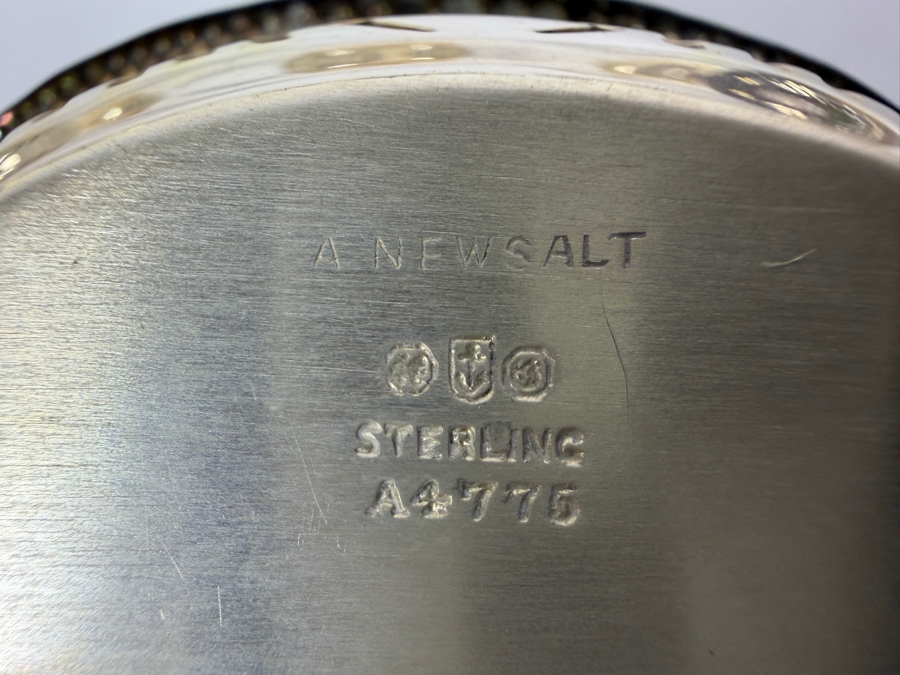 (6) Antique Sterling Silver Adolph Newsalt (A. Newsalt) English Hallmarked Pierced Nut Dishes 3.25W X 2.25D X 1.25H 121.3g (Silver Melt Value $235) [Photo 8]