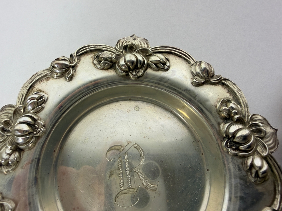 (6) Antique Sterling Silver Art Nouveau William B. Kerr & Co. of Newark, New Jersey Dishes 3 3/8'W 178.1g (Silver Melt Value $344) [Photo 5]
