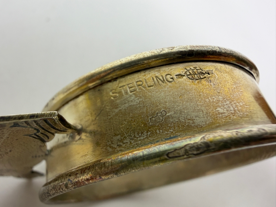 Pair of Child's Sterling Silver Baby Cups and Sterling Silver Napkin Ring 103.2g (Silver Melt Value $200) [Photo 11]